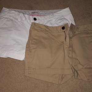 White/Tan Shorts